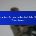 Experiența mea cu festivalul de film Transilvania