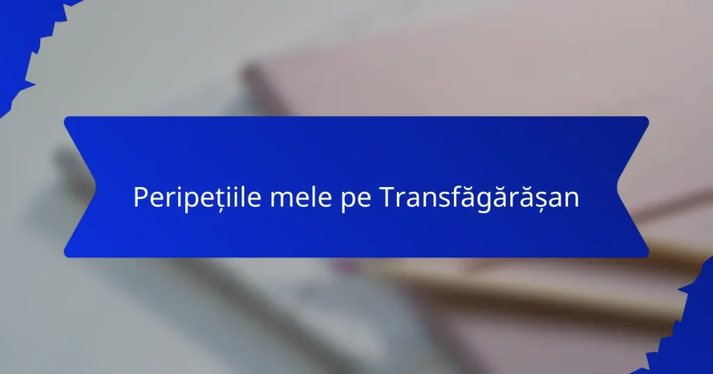 Peripețiile mele pe Transfăgărășan