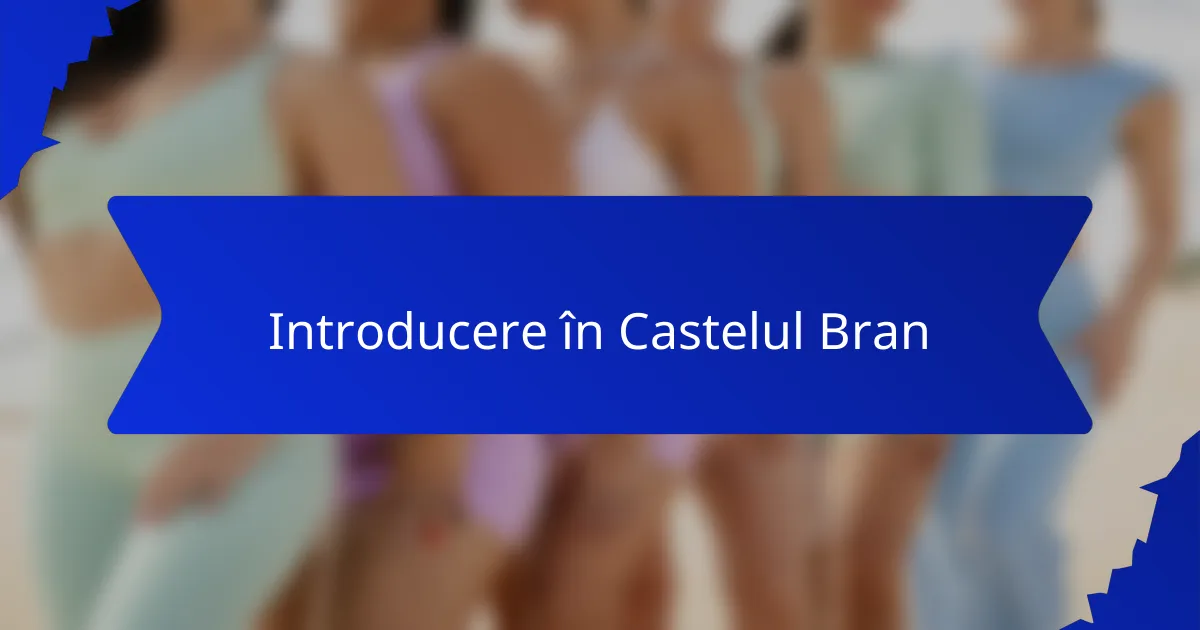Introducere în Castelul Bran