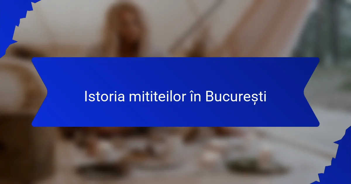 Istoria mititeilor în București