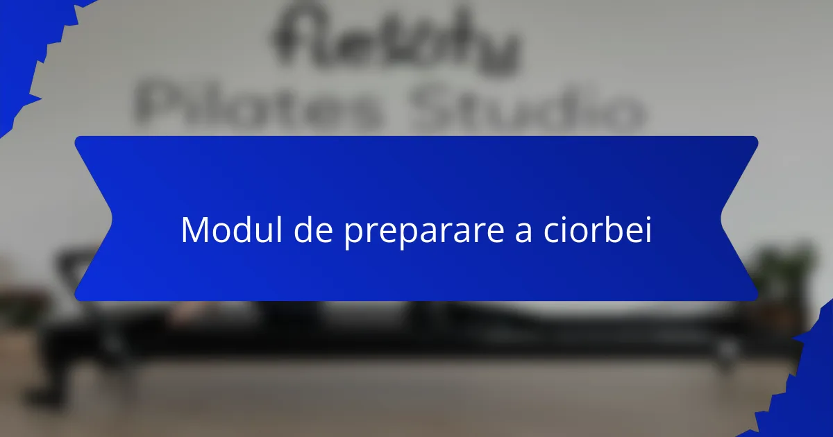 Modul de preparare a ciorbei